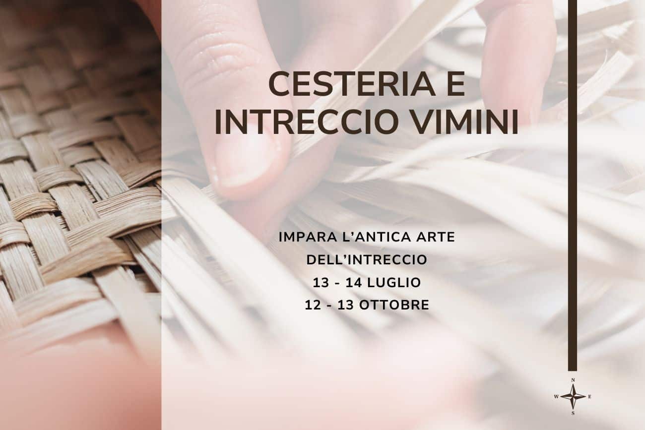 corso cesteria e intreccio vimini toscana