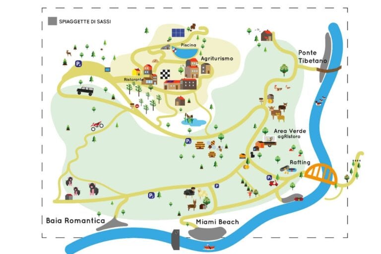 mappa agriturismo pian di fiume